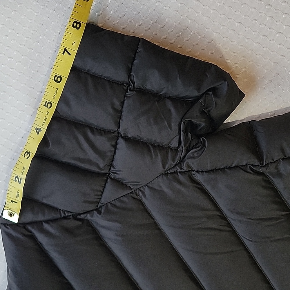 Land's End Down Button Short Sleeve Puffer Coat XS Excellent Condition Pockets - Picture 9 of 12